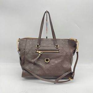 Louis Vuitton Monogram Empreinte Lumineuse GM Tote Shoulder Bag